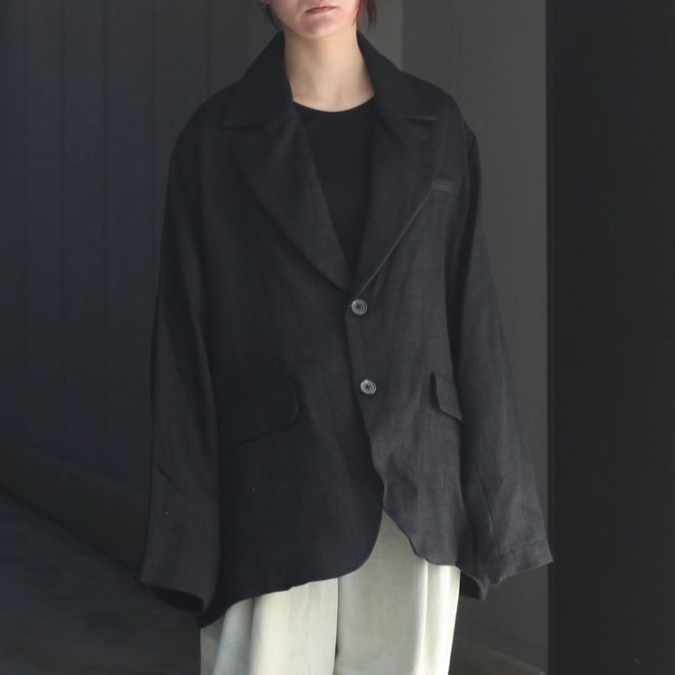 【残り一点】セミウェットリネンシングルジャケット
