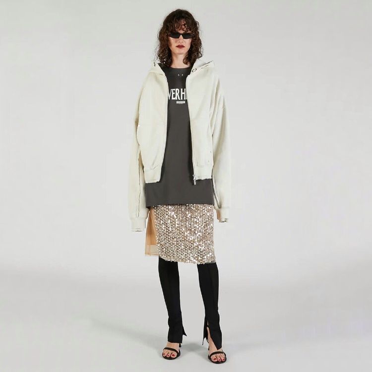 【残り一点】Eyelet Hoodie Parka