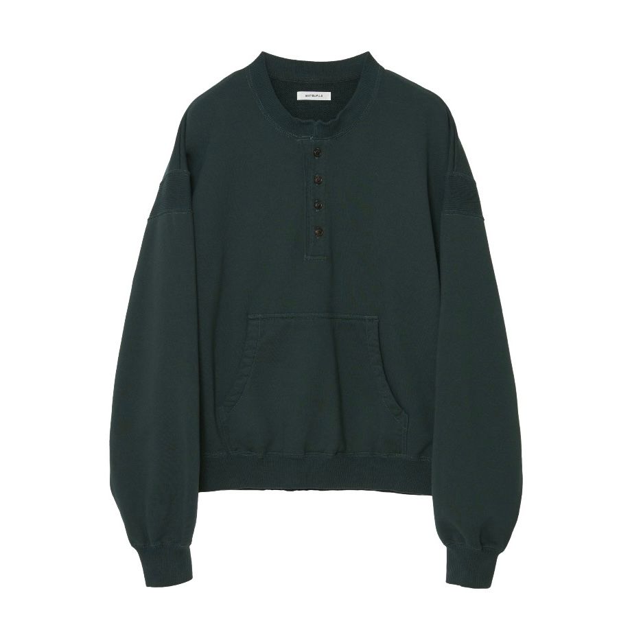 【残り一点】Henley Neck Sweat Shirt