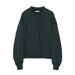 【残り一点】Henley Neck Sweat Shirt