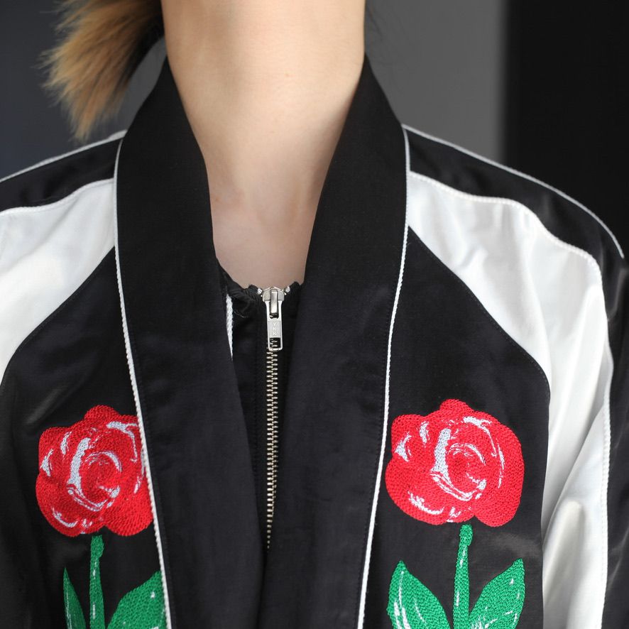 KIDILL - 【残り一点】Bowtie Souvenir Jacket(Rose&Girl Embroidery