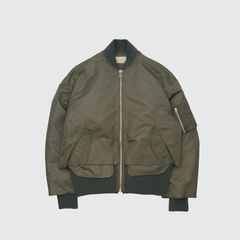 【残り一点】Connected Rib Knit Flight Jacket