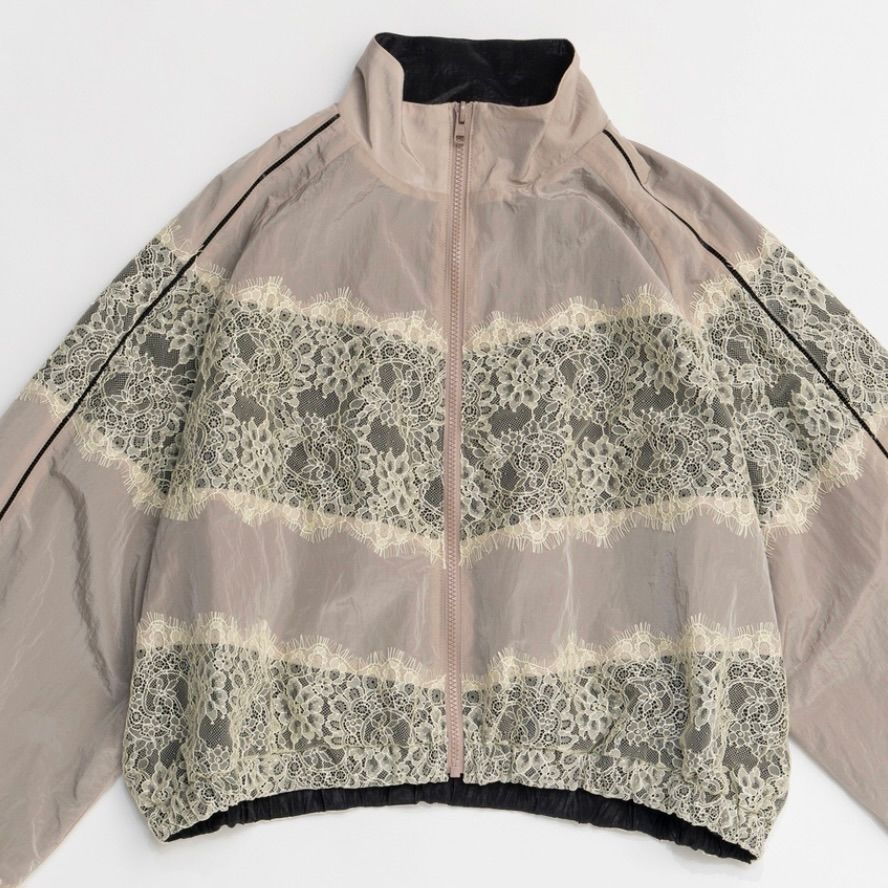 【残り一点】リバーシブルレースブルゾン