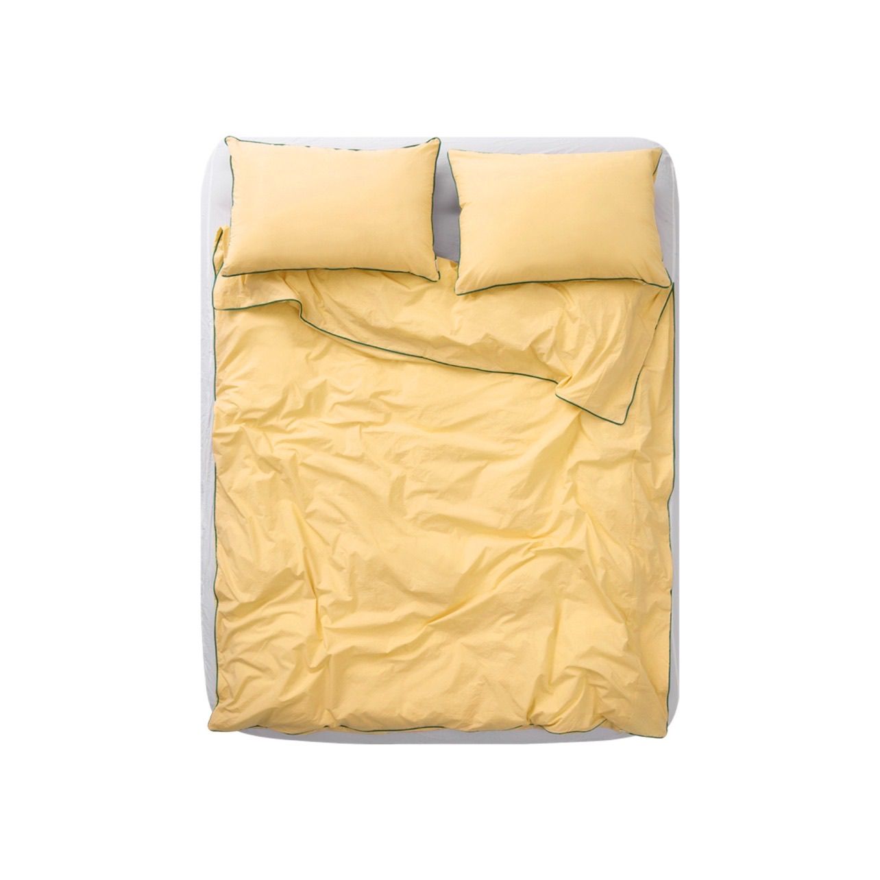 【残り一点】Frame Bedding Set Q(YELLOW×GREEN)