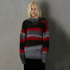 【残り一点】Mohair Border Knit