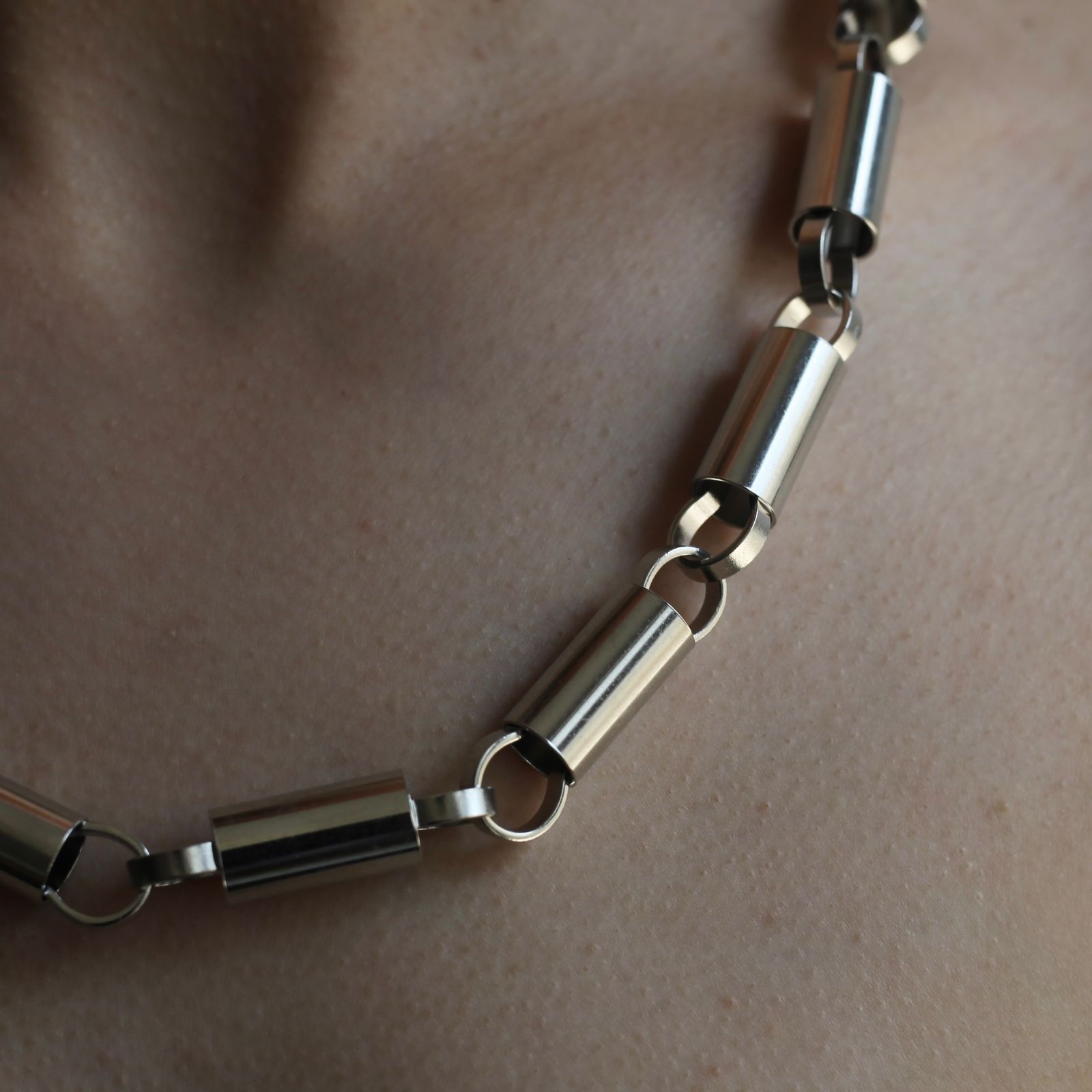 【残り一点】Pipe Chain Necklace(SILVER)