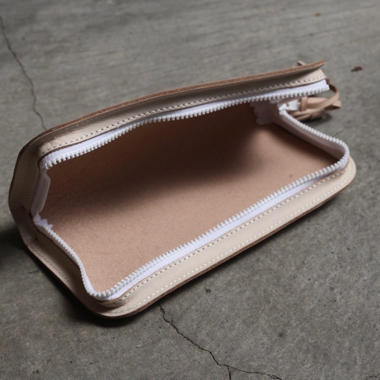 【残りわずか】Zip Pen Case(NATURAL×WHITE)