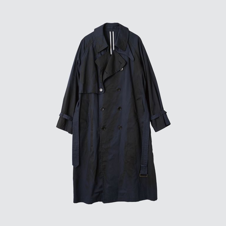 未使用 YOKE ヨークSPRAY PRINTED 落ち着ける TRENCH SP