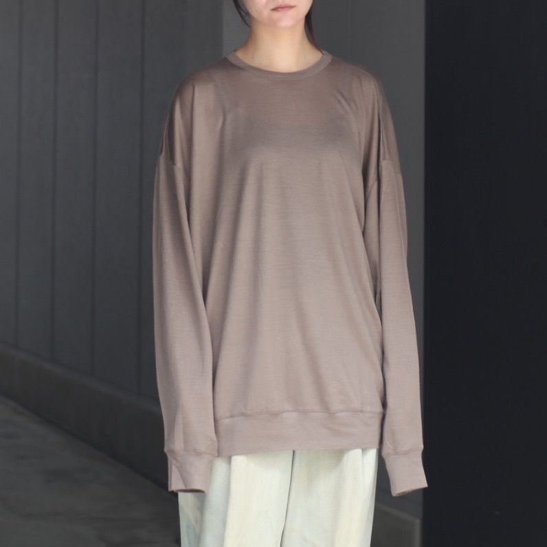 【残り一点】オーバーサイズリラックスウールL/S TEE