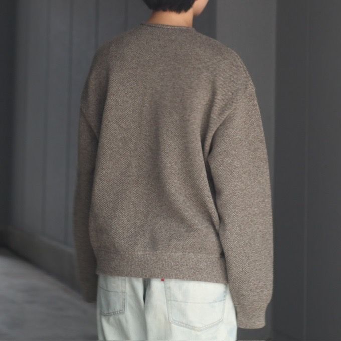 【再販売通知受付可能】Moss Stitch V/N Cardigan
