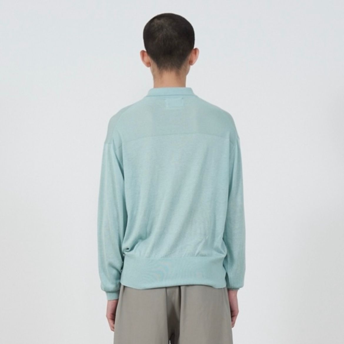 【残り一点】Silk Cashmere Sheer Shirt Cardigan
