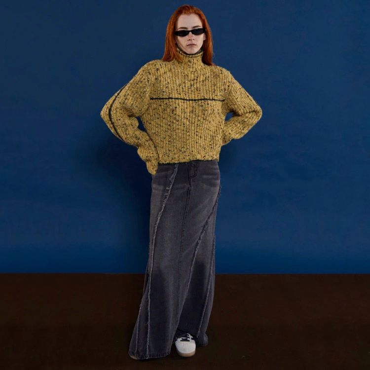 【残り一点】Cellulose Denim Maxi Skirt