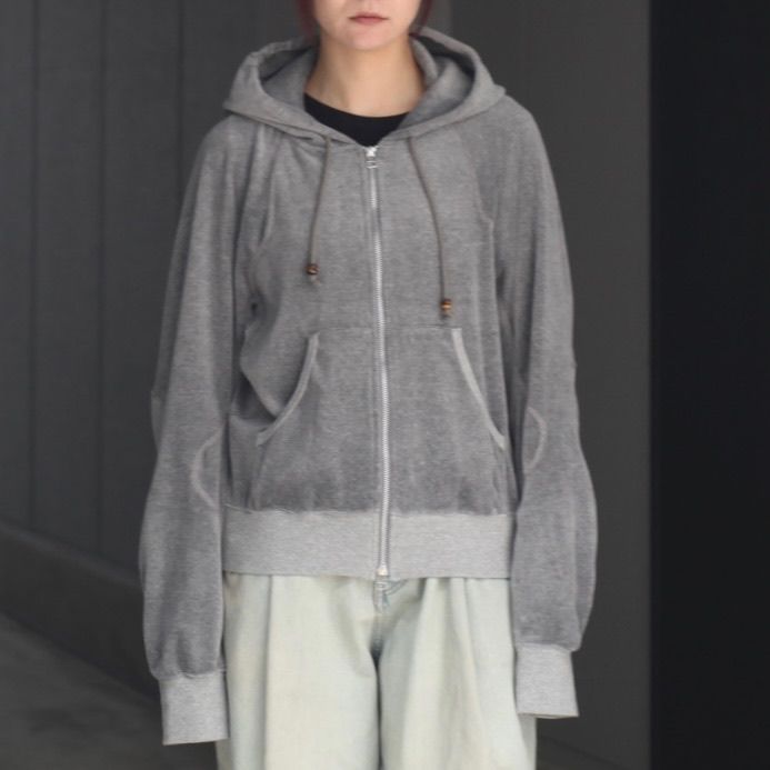 【残り一点】Velour Zip Up Hoodie