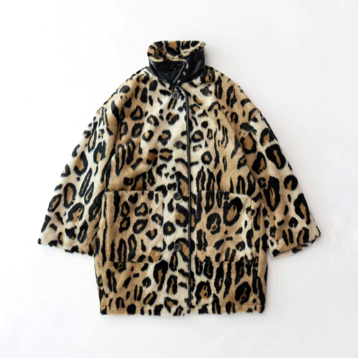 MAISON SPECIAL - 【残り一点】Leopard Soutien Colored Fur Coat