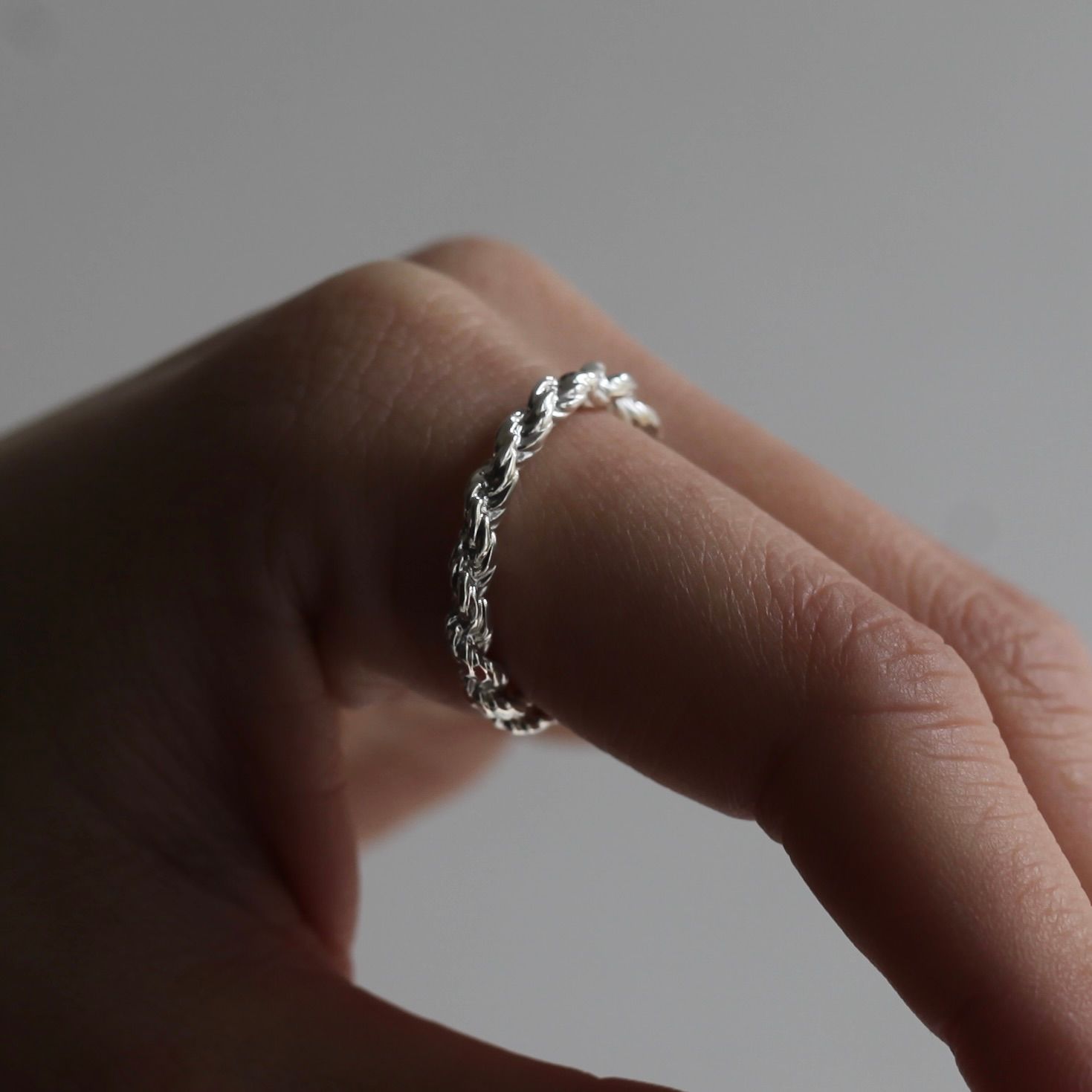 【残り一点】Rope Chain Ring(3.2mm)