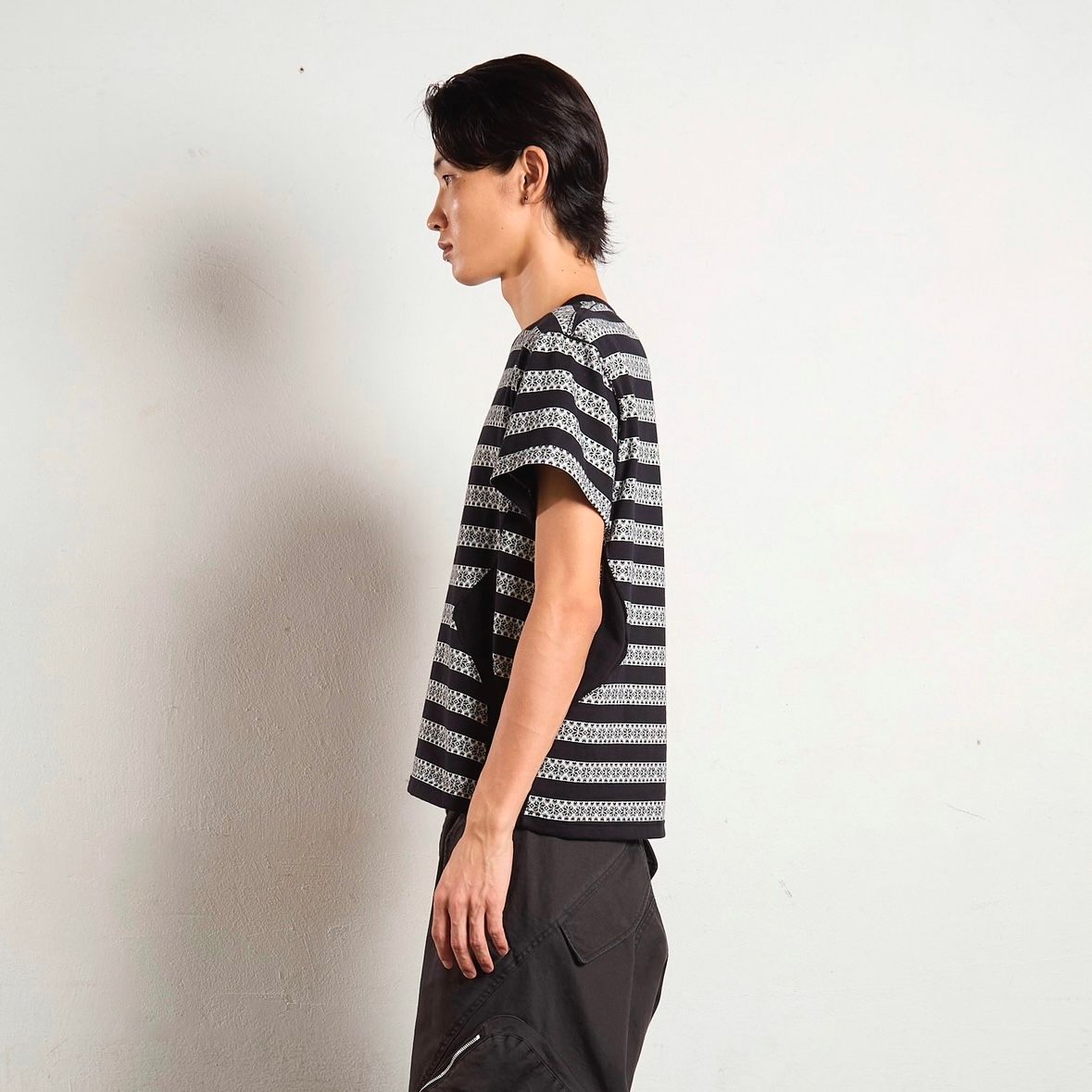 【残り一点】Nordic Pattern Jacquard T-Shirt