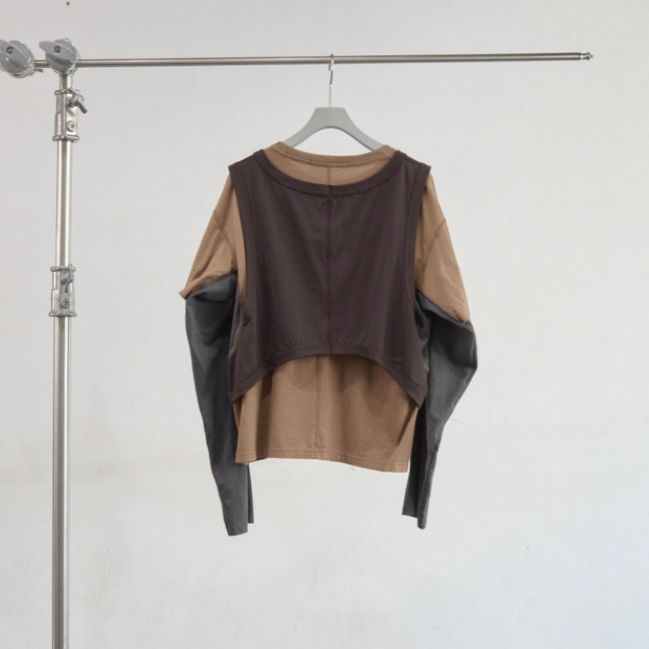 【残り一点】Panelled Multi Layerd T-Shirt