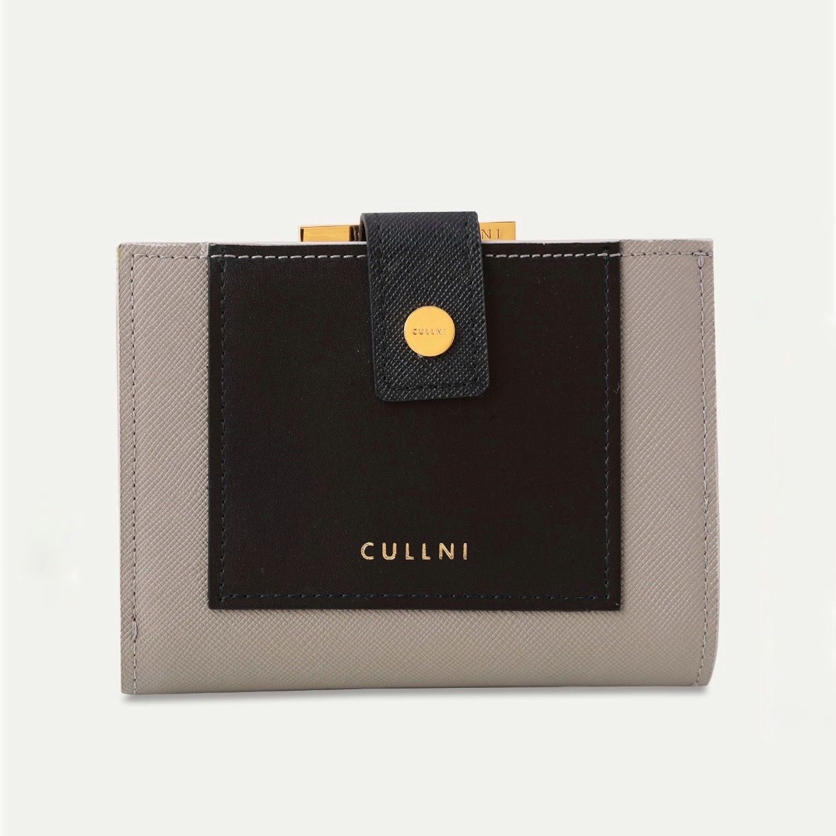 Leather Combination wallet With A Clasp