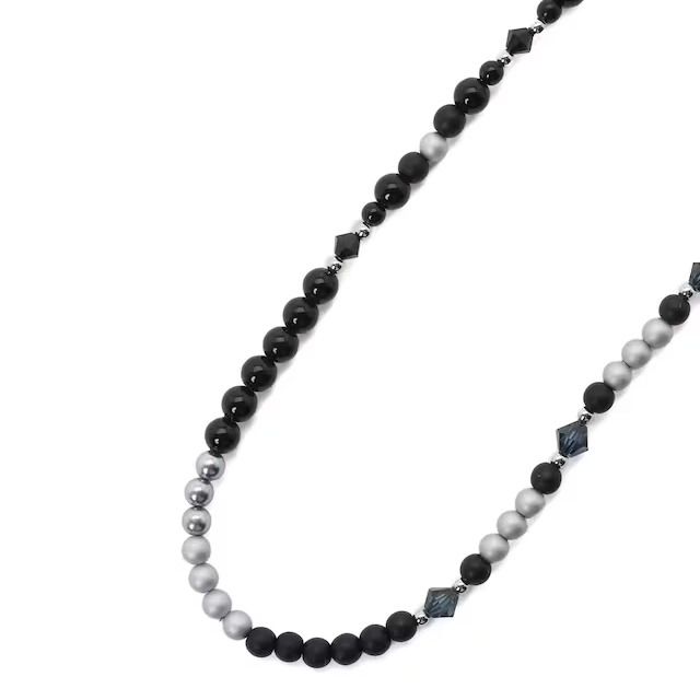 【残り一点】ビーズネックレス(BLACK)