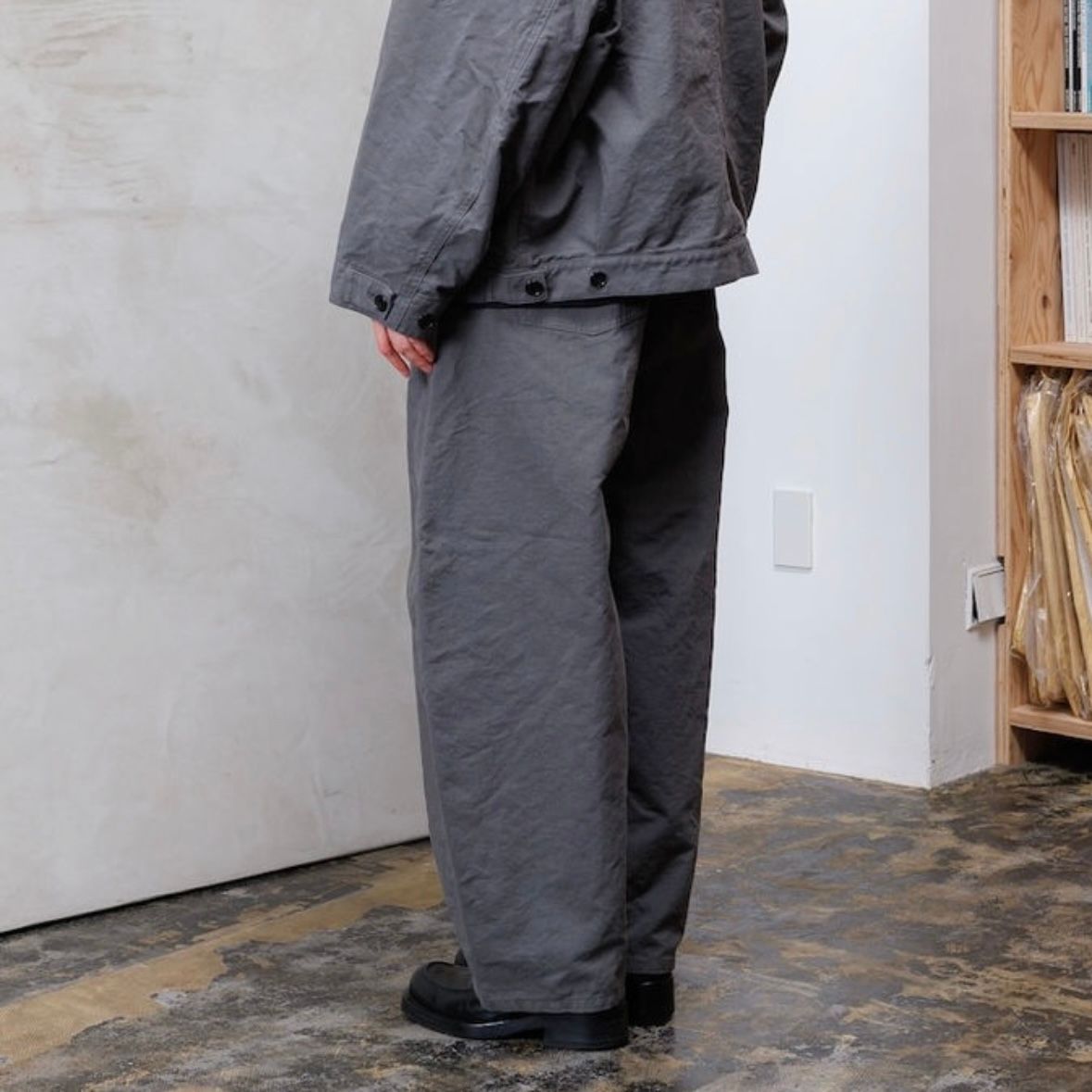 【残り一点】ダブルフェイスワイドパンツ
