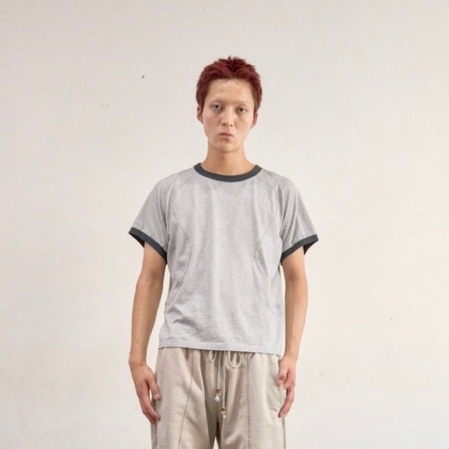 【残り一点】Panelled Half Sleeve Ringer T-Shirt