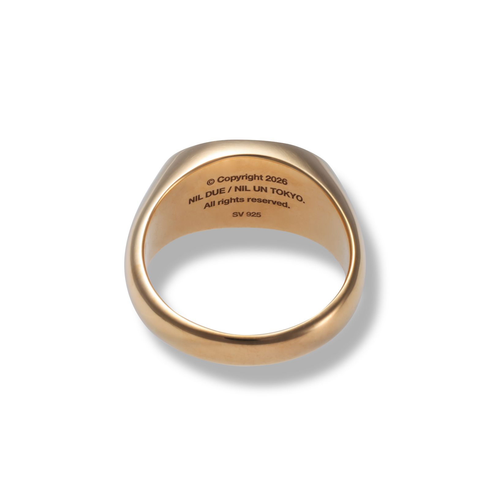 【残り一点】Oval Signature Ring(GOLD)