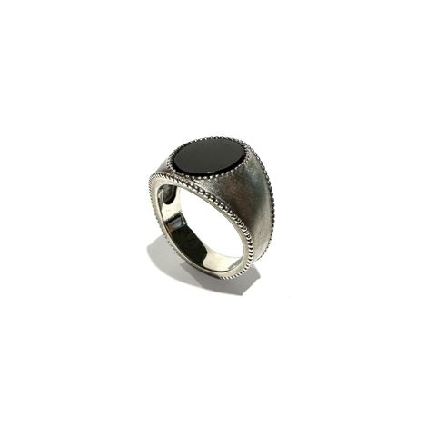 【残り一点】Signet Ring(SILVER×BLACK)