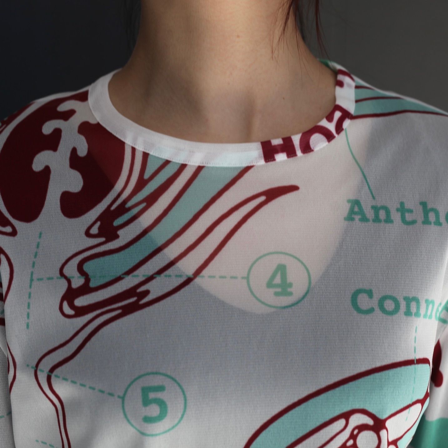 【残り一点】Graphic Mesh Top B