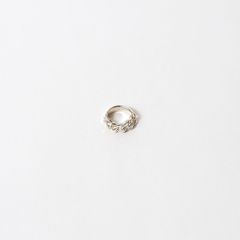 【お取り寄せ注文可能】Curb Chain ID Ring_M(WHITE)