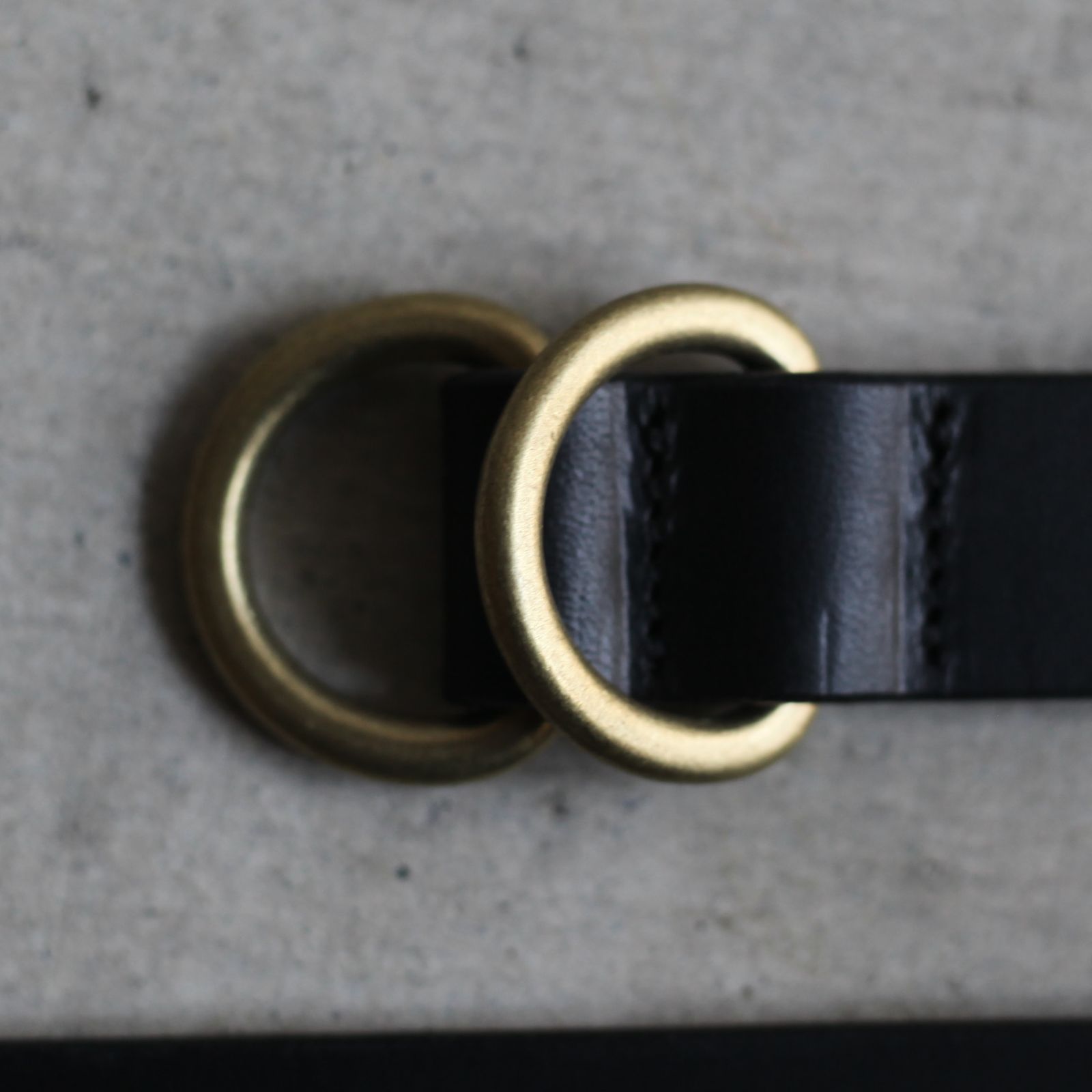 【残り一点】Ring Belt Slim(BLACK×GOLD)