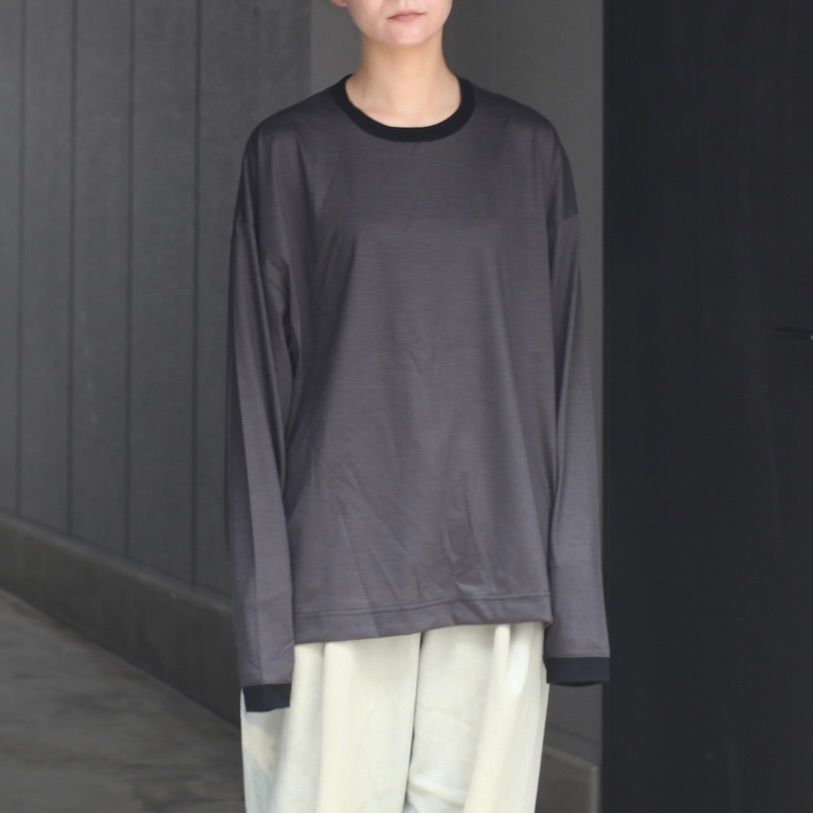 【残り一点】32G Wool Stripe LS Tee