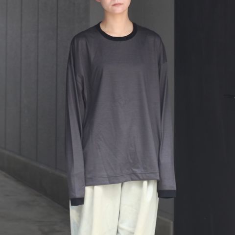 【残り一点】32G Wool Stripe LS Tee