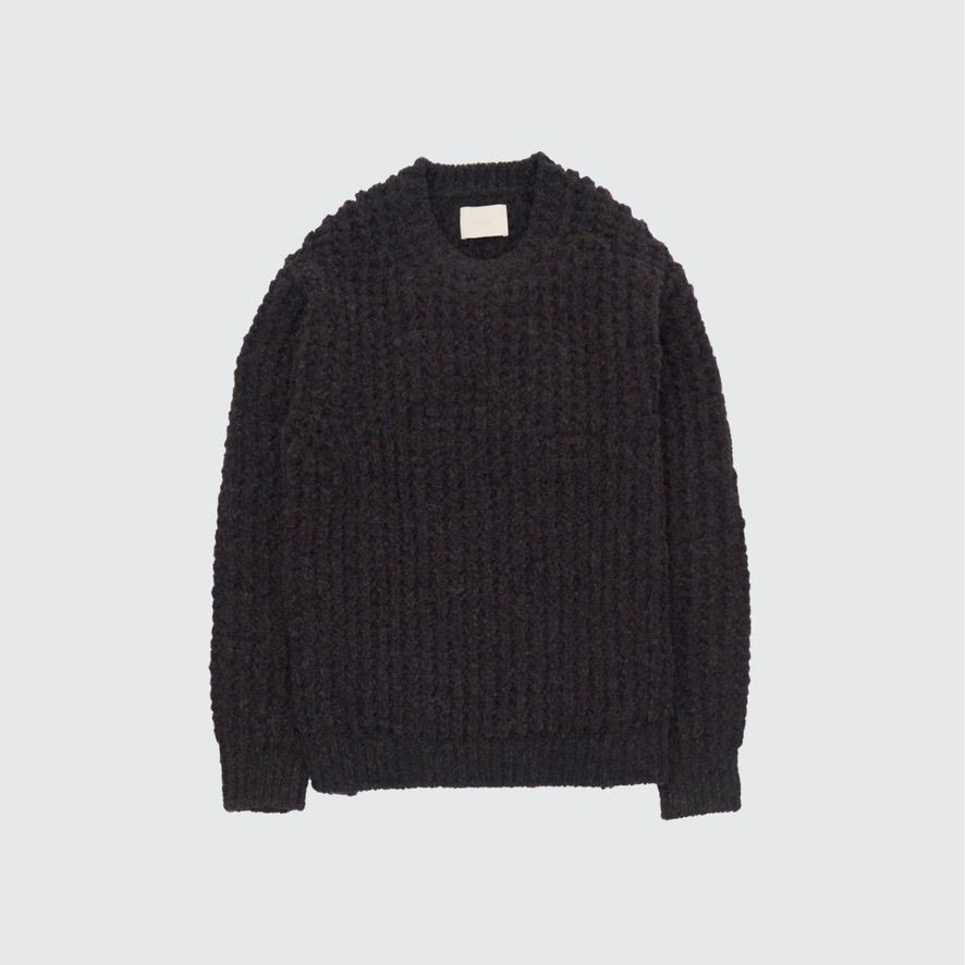 【残り一点】Baby Alpaca Big Waffle Sweater