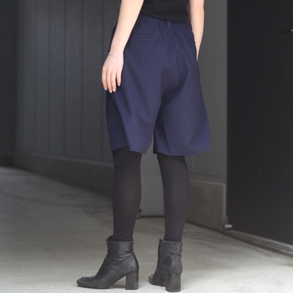 【残り一点】Wool Washer Tropical 2Pleated Easy Shorts