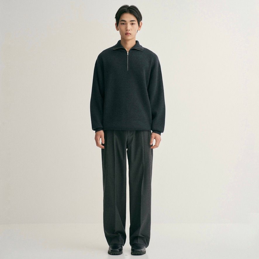 【残り一点】Volume Half Zip Up Knit