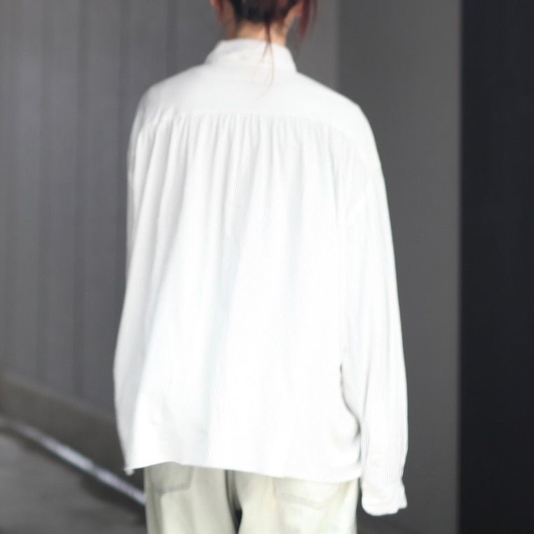 【残りわずか】46G Stripe Artisan Shirt