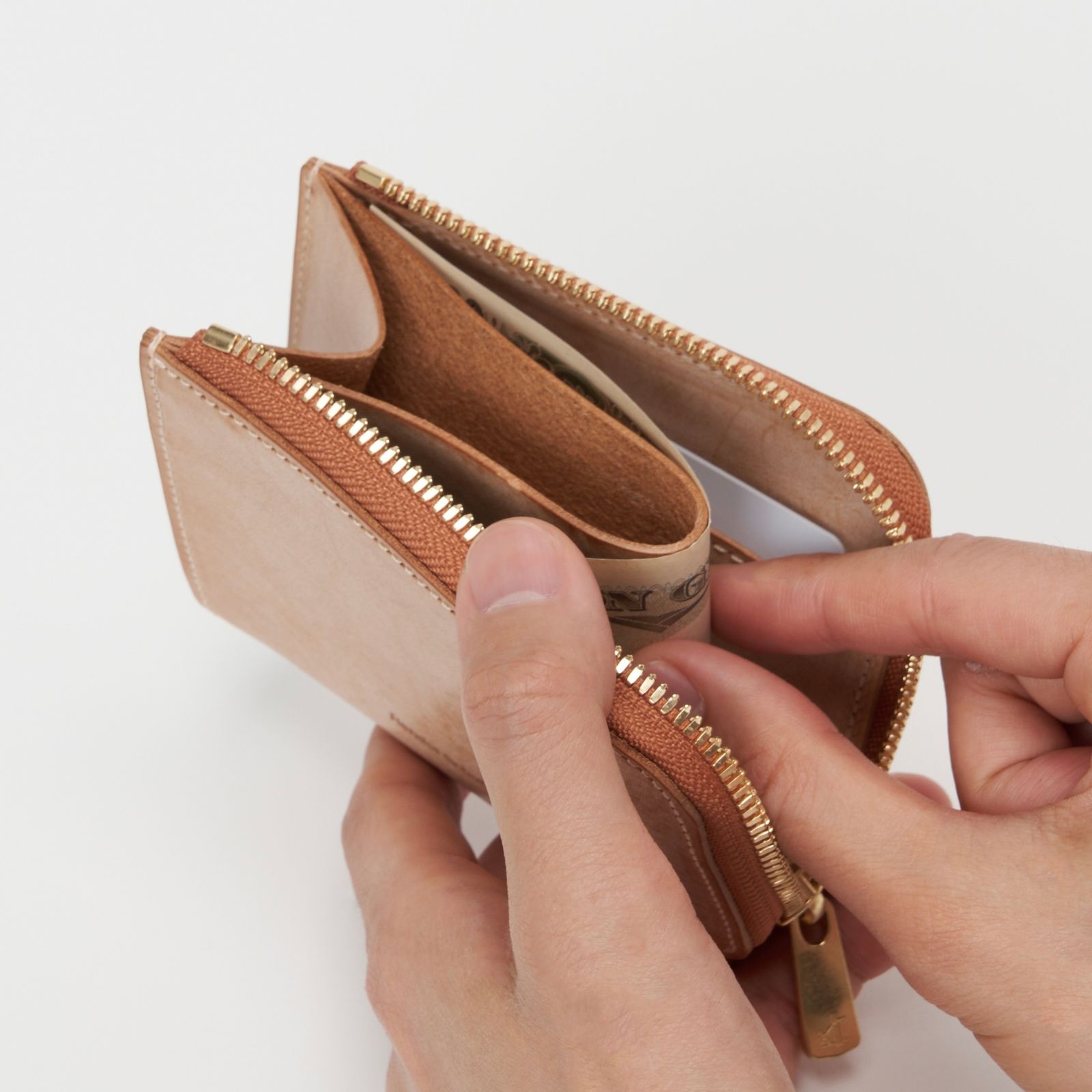 【次回入荷1月中旬予定】L Wallet(NATURAL)