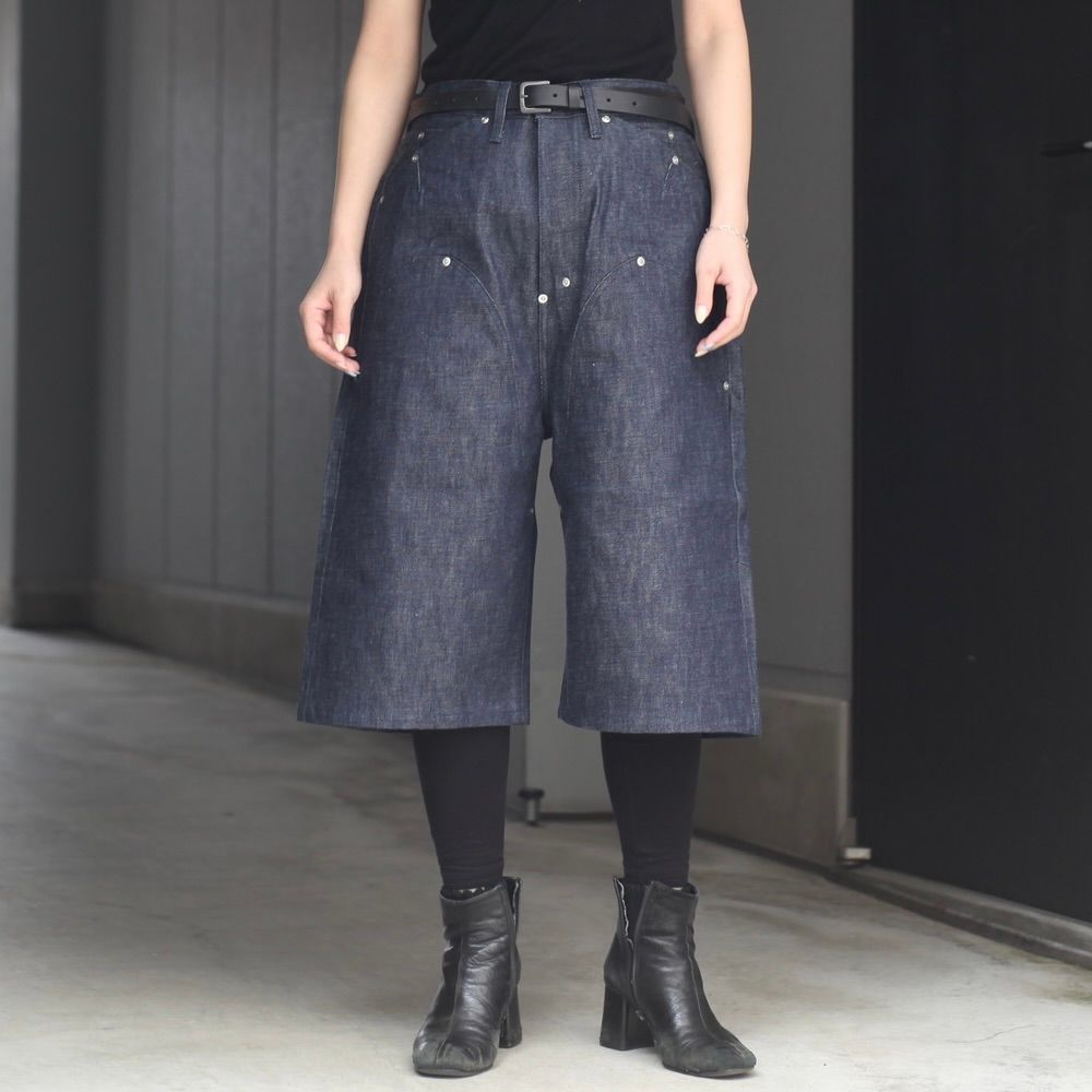 【残り一点】Newcommune Baggy Denim Shorts Rigid