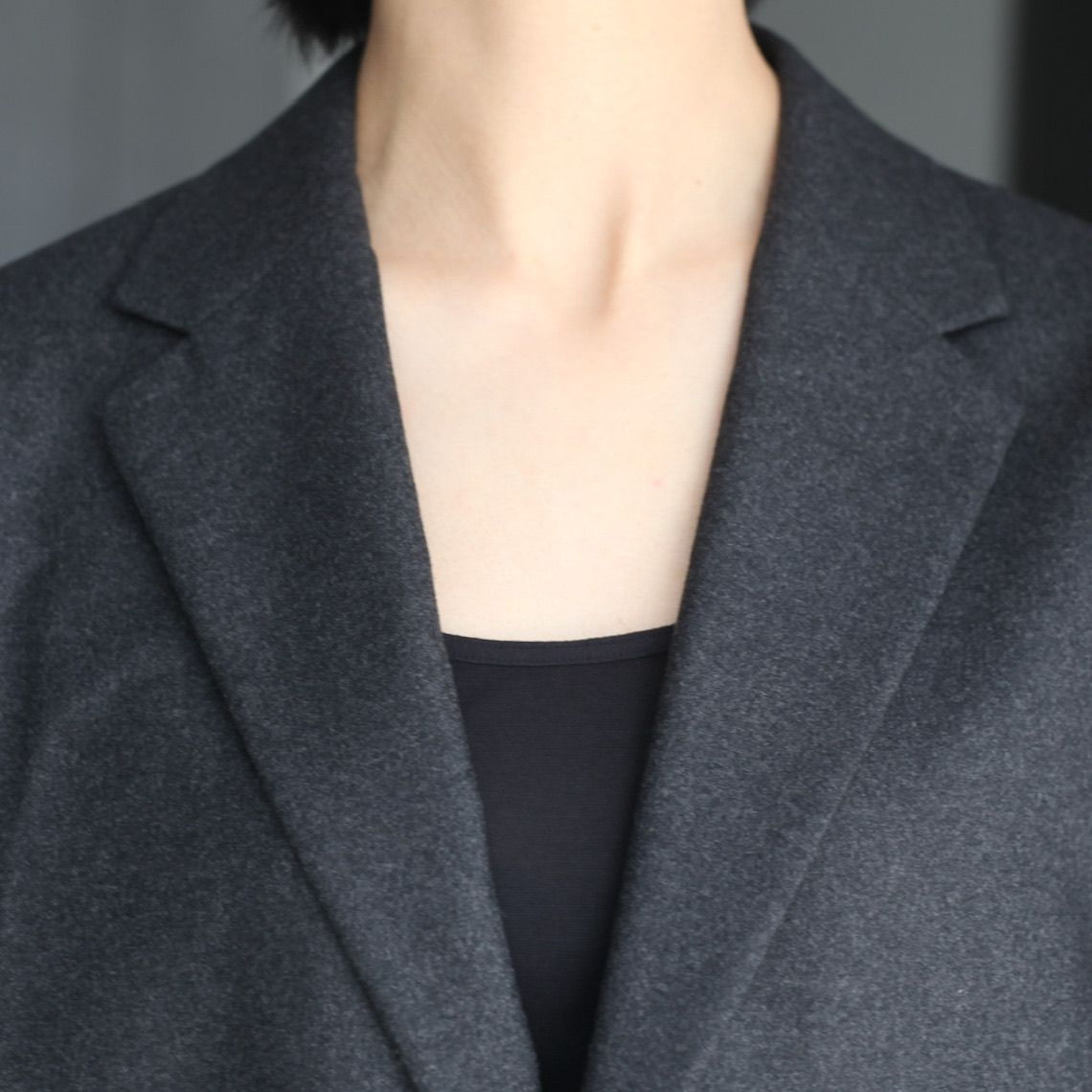 ATON - 【残り一点】Merino College Flannel Tailored Jacket