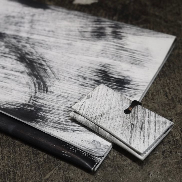 【お取り寄せ注文可能】Leather Combi Bag(BLACK&WHITE)