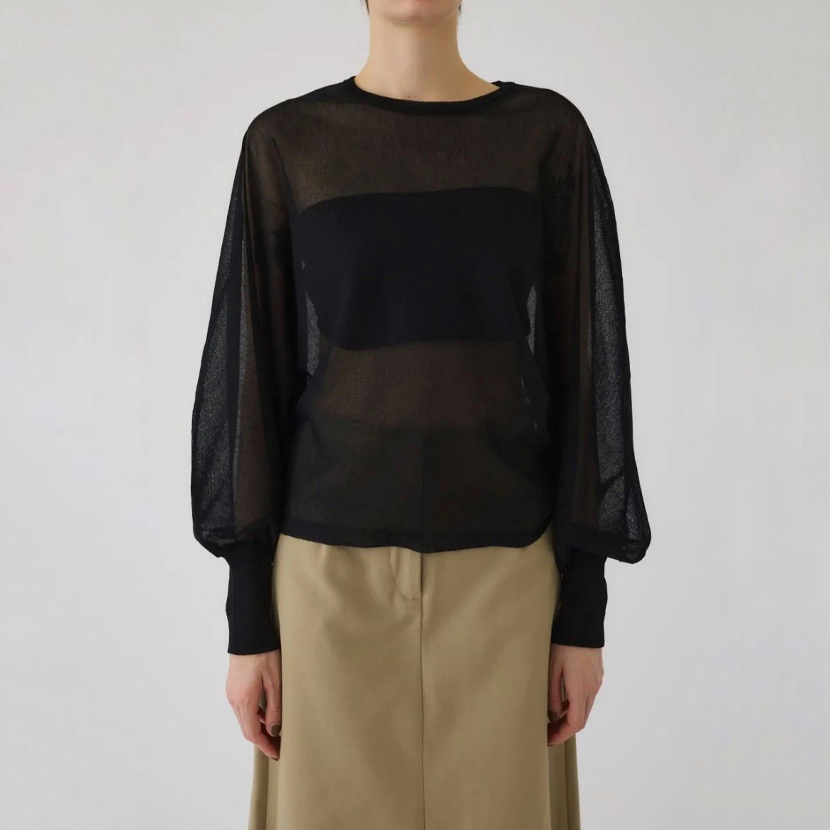 【残り一点】Sheer Dolman Knit Tops