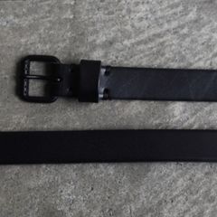 【残りわずか】カラーバックルロングベルト(BLACK×BLACK)
