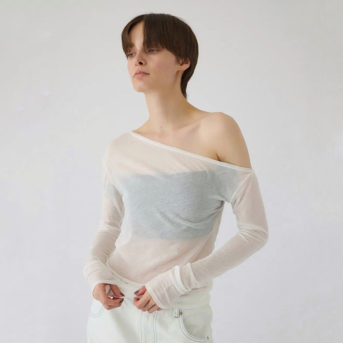 【残り一点】Asymmetry Cut Tops