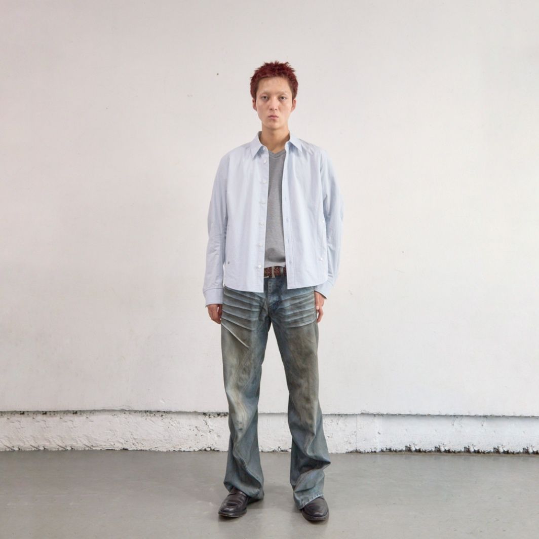 【残り一点】Panelled Long Sleeve Shirt