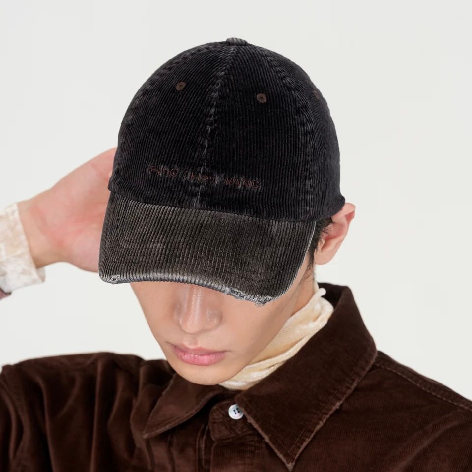 【残り一点】Brown Washed Corduroy Baseball Cap
