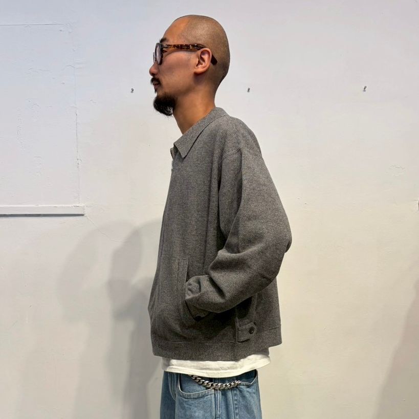 【残り一点】Moss Stitch Zip Blouson