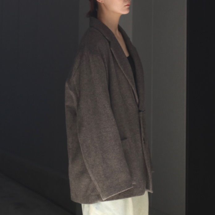 【残り一点】Wool/Cashmere Fleece Single Breasted Jacket
