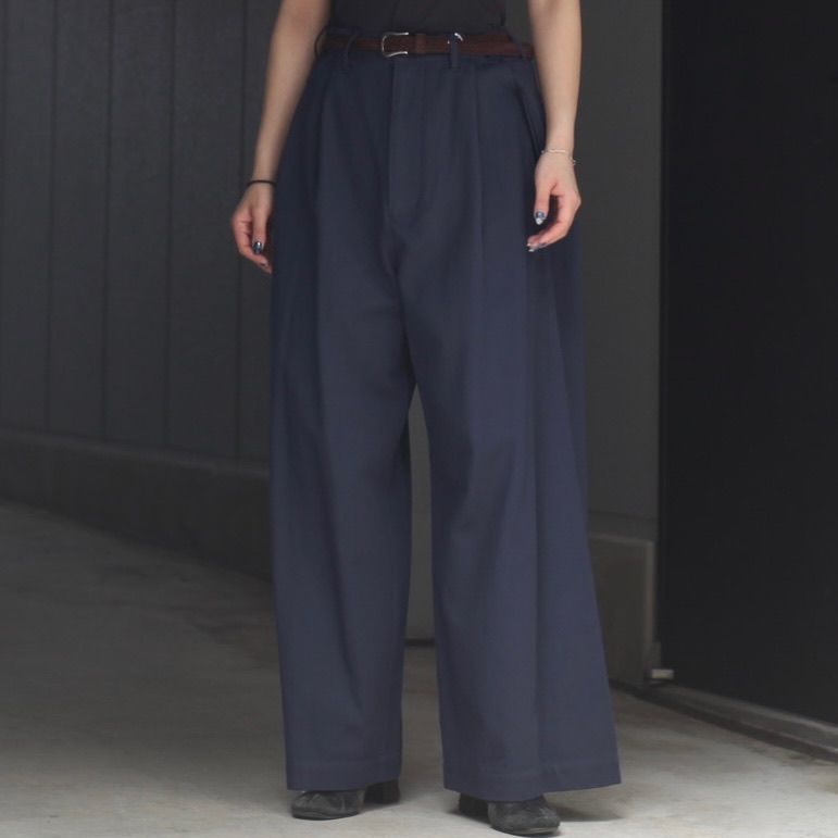 【残り一点】2タックワイドパンツ
