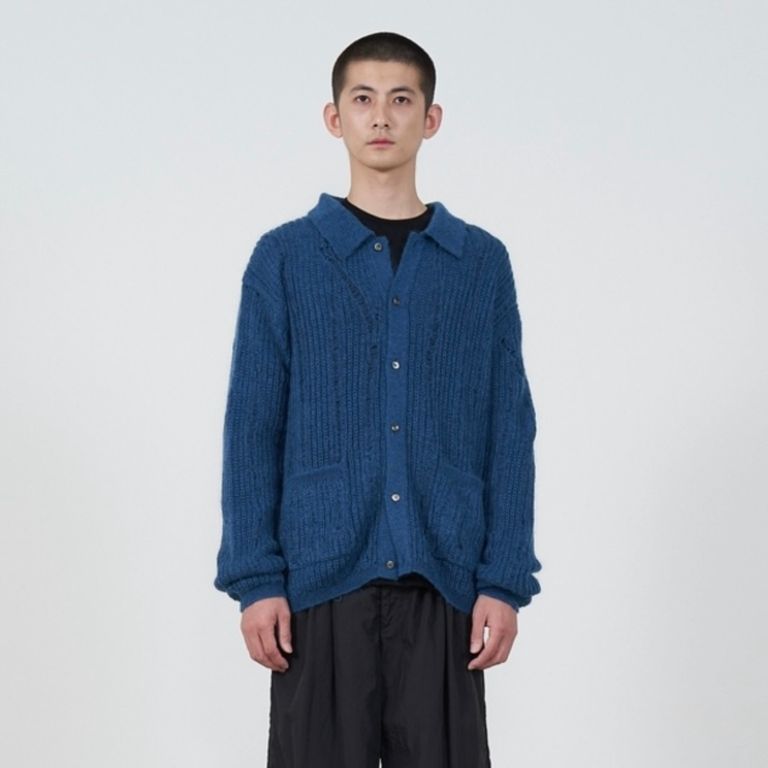 YOKE - 【残り一点】Silk Mohair Buttoned Cardigan | ACRMTSM ONLINE 