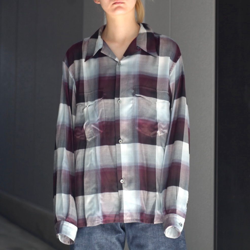 最短翌日発送可 SUGARHILL 22SS OMBRE OPEN-COLLER SHIRT シャツ